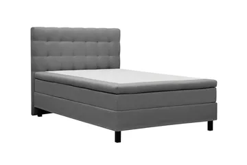 HVILA Classic Komplett Sängpaket 120x200 cm Kontinentalsäng med rutad sänggavel - Grå - Möbler - Säng - Komplett sängpaket