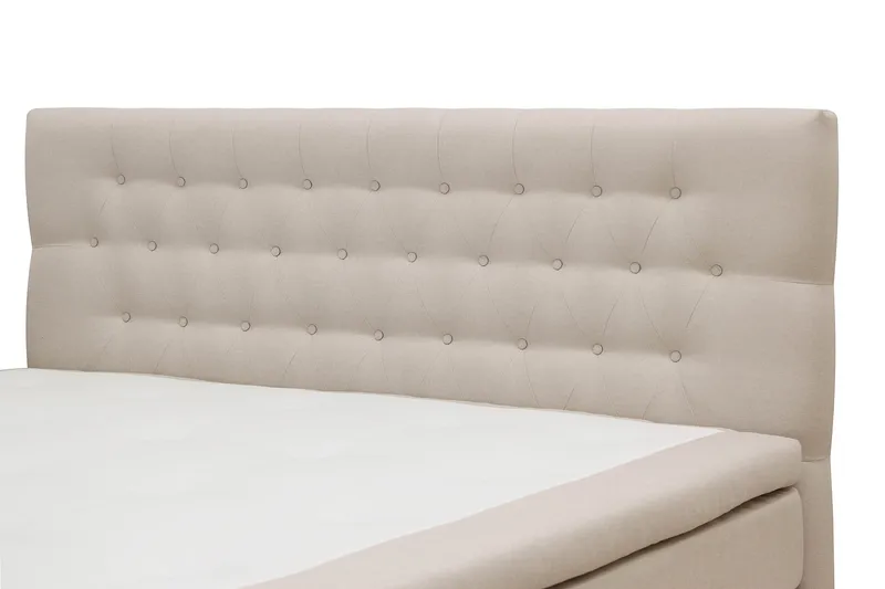 HVILA Classic Komplett Sängpaket 160x200 cm Kontinentalsäng med diamant sänggavel - Beige - Möbler - Säng - Kontinentalsäng