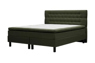 HVILA Classic Komplett Sängpaket 160x200 cm Kontinentalsäng med diamant sänggavel - Grön - Möbler - Säng - Komplett sängpaket