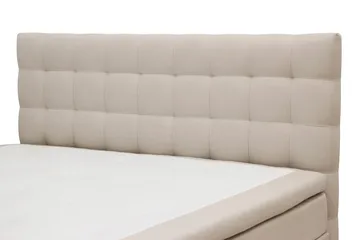 HVILA Classic Komplett Sängpaket 160x200 cm Kontinentalsäng med rutad sänggavel - Beige - Möbler - Säng - Komplett sängpaket