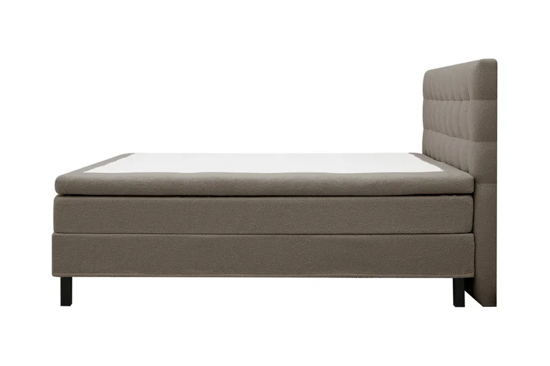 HVILA Classic Komplett S ängpaket 160x200 cm Kontinentalsäng med rutad sänggavel - Brun / Teddy - Möbler - Säng - Kontinentalsäng