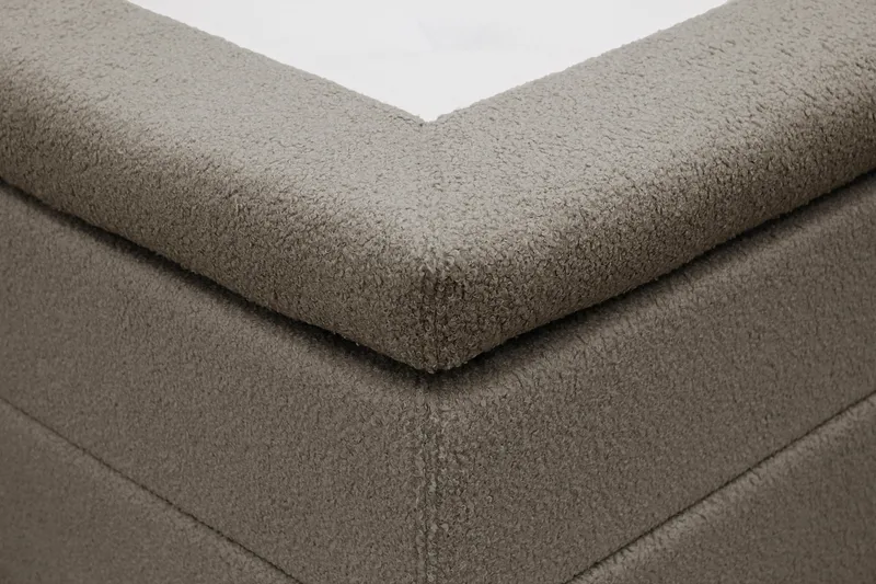 HVILA Classic Komplett Sängpaket 160x200 cm Kontinentalsäng med rutad sänggavel - Brun / Teddy - Möbler - Säng - Kontinentalsäng