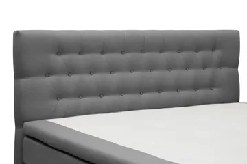 HVILA Classic Komplett Sängpaket 180x200 cm Kontinentalsäng med diamant sänggavel - Grå - Möbler - Säng - Komplett sängpaket
