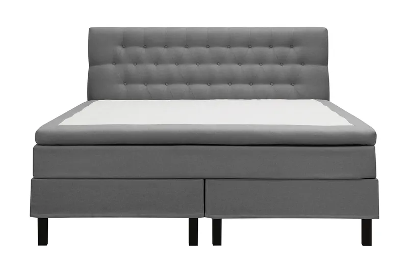 HVILA Classic Komplett Sängpaket 180x200 cm Kontinentalsäng med diamant sänggavel - Grå - Möbler - Säng - Kontinentalsäng