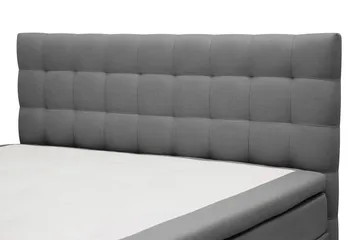 HVILA Classic Komplett Sängpaket 180x200 cm Kontinentalsäng med rutad sänggavel - Grå - Möbler - Säng - Komplett sängpaket