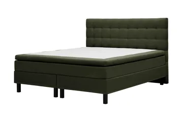 HVILA Classic Komplett Sängpaket 180x200 cm Kontinentalsäng med rutad sänggavel - Grön - Möbler - Säng - Komplett sängpaket