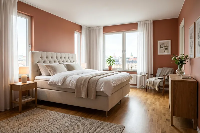 HVILA Lyx Komplett Sängpaket 160x200 cm Kontinentalsäng med knappad sänggavel i chenille - Beige - Möbler - Säng - Komplett sängpaket