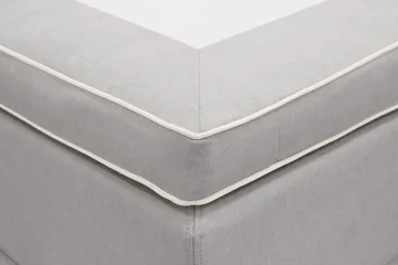 HVILA Lyx Komplett Sängpaket 180x200 cm Kontinentalsäng med knappad sänggavel - Grå - Möbler - Säng - Komplett sängpaket