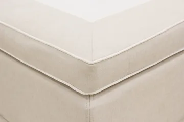 HVILA Lyx Komplett Sängpaket 180x200 cm Kontinentalsäng med knappad sänggavel - Ljusbeige - Möbler - Säng - Komplett sängpaket