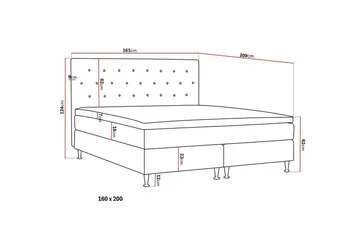 HVILA Plus Komplett Sängpaket 160x200 cm - Ljusbeige - Möbler - Säng - Komplett sängpaket
