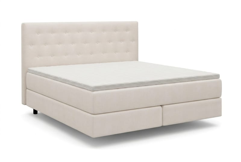 HVILA Premium Sängpaket Kontinentalsäng 180x200 cm med svävande effekt inkl. Bäddmadrass i Latex med Tvättbar klädsel - Medium/Fast - Möbler - Säng - Komplett sängpaket