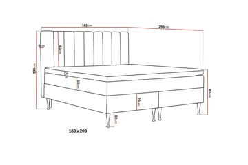 HVILA Plus Komplett Sängpaket 180x200 cm - Ljusbeige - Möbler - Säng - Komplett sängpaket