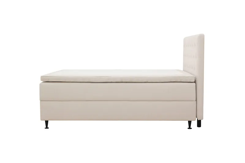 HVILA Plus Komplett Sängpaket med Förvaring 120x200 cm - Ljusbeige - Möbler - Säng - Kontinentalsäng