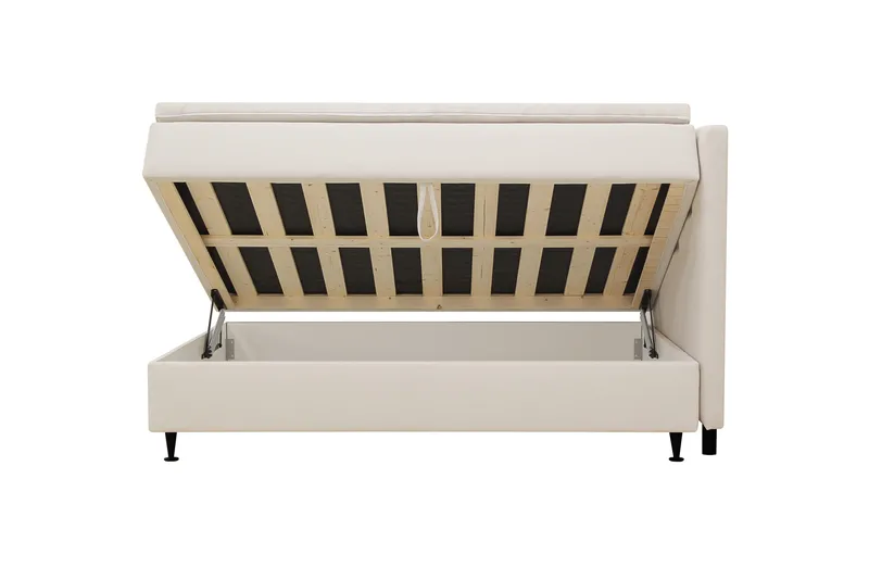 HVILA Plus Komplett Sängpaket med Förvaring 140x200 cm - Ljusbeige - Möbler - Säng - Kontinentalsäng