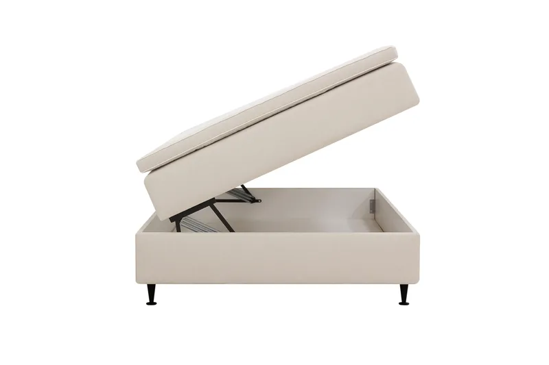 HVILA Plus Kontinentalsäng med Förvaring 120x200 cm - Ljusbeige - Möbler - Säng - Kontinentalsäng