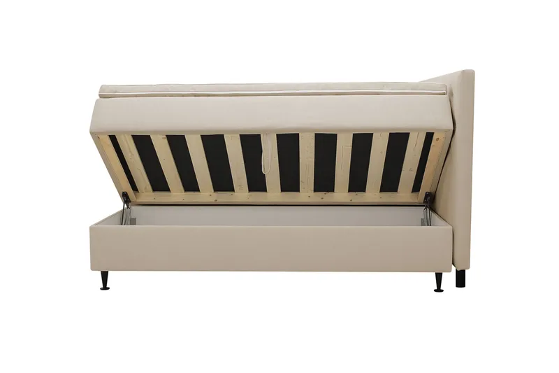 HVILA Plus Komplett Sängpaket med Förvaring 180x200 cm - Beige - Möbler - Säng - Kontinentalsäng