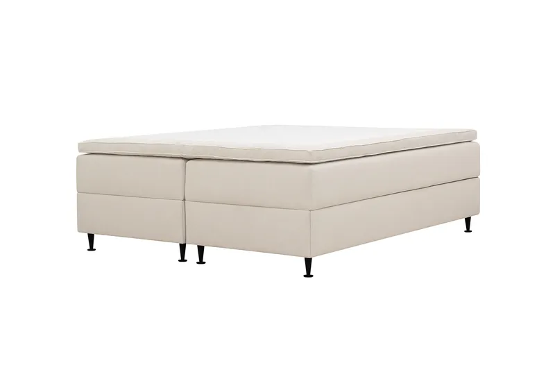 HVILA Plus Kontinentalsäng med Förvaring 160x200 cm - Ljusbeige - Möbler - Säng - Kontinentalsäng