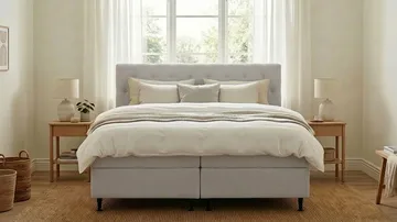 HVILA Plus Komplett Sängpaket med Förvaring 180x200 cm - Grå - Möbler - Säng - Komplett sängpaket