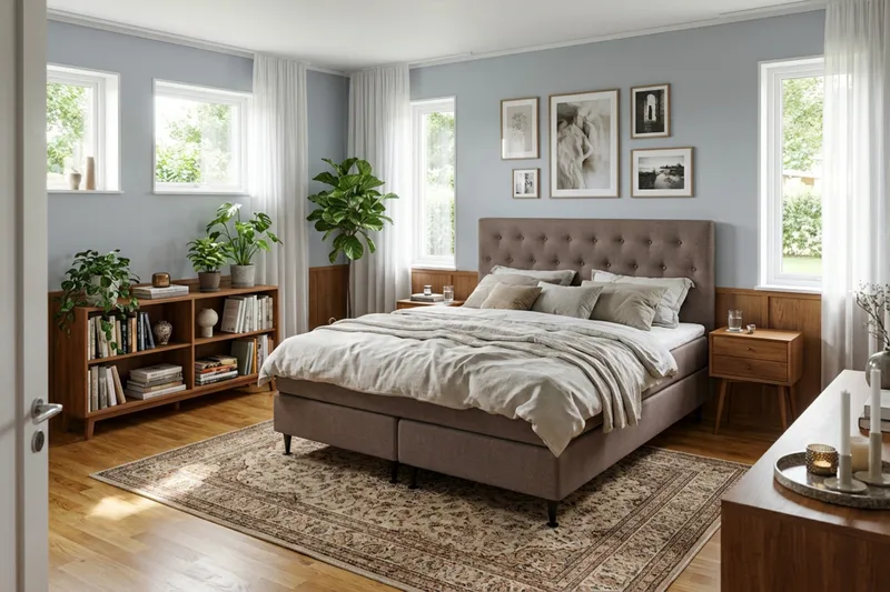 HVILA Plus Komplett Sängpaket 180x200 cm - Brun - Möbler - Säng - Komplett sängpaket