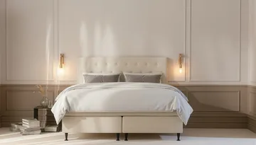 HVILA Plus Komplett Sängpaket 160x200 cm - Ljusbeige - Möbler - Säng - Komplett sängpaket