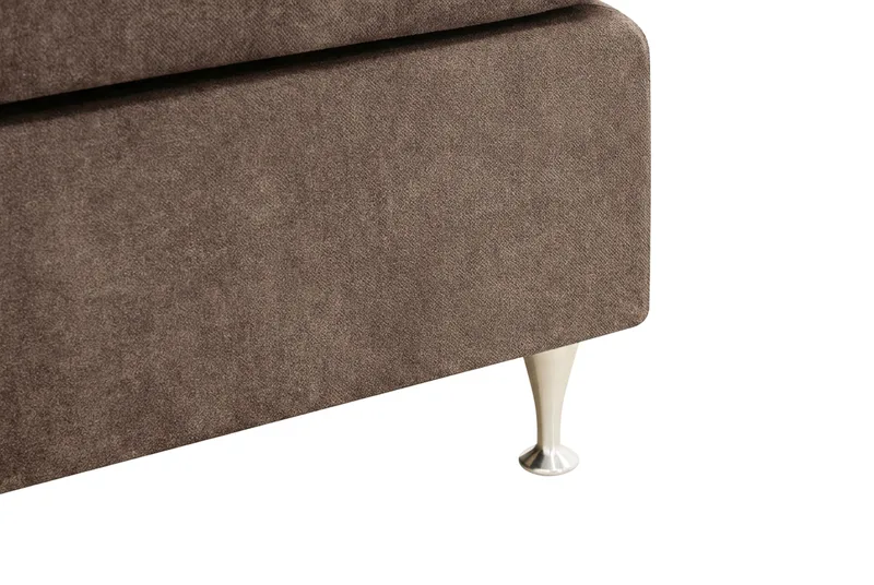 HVILA Premium Komplett Sängpaket 180x200 cm Kontinentalsäng med Sänggavel - Brun Tyg - Möbler - Säng - Kontinentalsäng