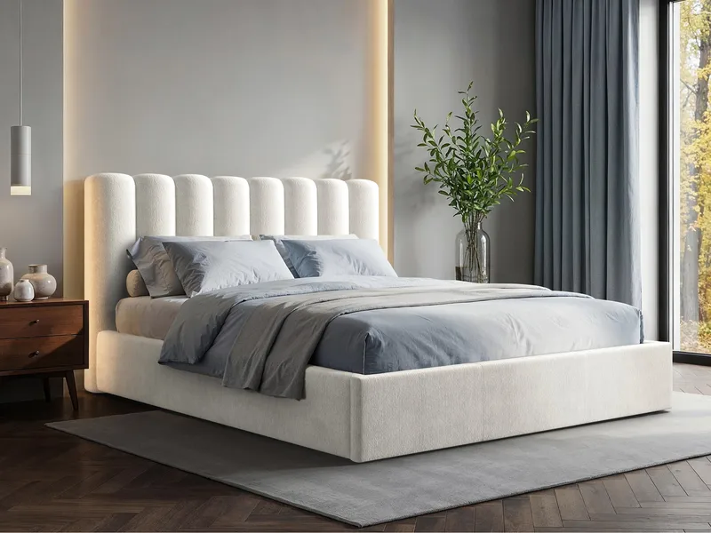 Isvik Sängram med förvaring 140x200 cm - vit - Möbler - Säng - Sängram & sängstomme