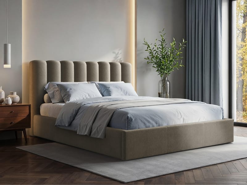 Isvik Sängram med förvaring 160x200 cm - Möbler - Säng - Sängram & sängstomme
