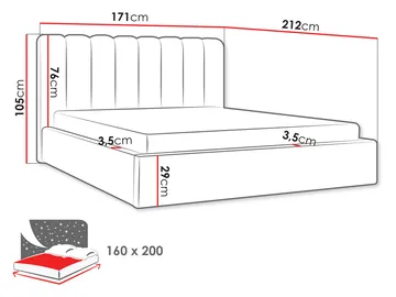 Isvik Sängram med förvaring 160x200 cm - Möbler - Säng - Sängram & sängstomme