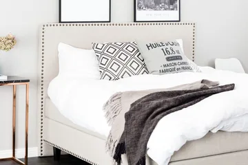 Jolie Komplett Sängpaket 160x200 - Beige - Möbler - Säng - Komplett sängpaket