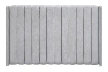 Joluma Komplett Sängpaket – Kontinentalsäng 160x200 cm i Tyg med Sänggavel + Bäddmadrass med Fasthetsgrad Fast - Ljusgrå - Möbler - Säng - Komplett sängpaket
