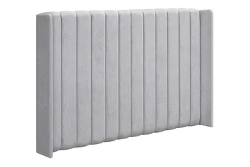 Joluma Komplett Sängpaket – Kontinentalsäng 160x200 cm i Tyg med Sänggavel + Bäddmadrass med Fasthetsgrad Fast - Ljusgrå - Möbler - Säng - Komplett sängpaket