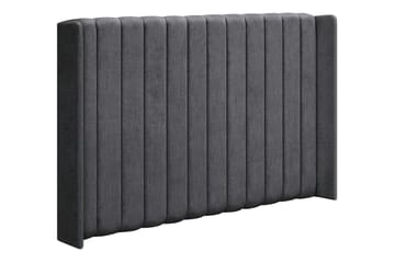 Joluma Komplett Sängpaket – Kontinentalsäng 160x200 cm i Tyg med Sänggavel + Bäddmadrass med Fasthetsgrad Fast/Medium - Mörkgrå - Möbler - Säng - Komplett sängpaket