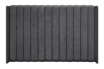 Joluma Komplett Sängpaket – Kontinentalsäng 160x200 cm i Tyg med Sänggavel + Bäddmadrass med Fasthetsgrad Fast/Medium - Mörkgrå - Möbler - Säng - Komplett sängpaket
