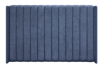 Joluma Komplett Sängpaket – Kontinentalsäng 160x200 cm i Tyg med Sänggavel + Bäddmadrass med Fasthetsgrad Medium - Mörkblå - Möbler - Säng - Komplett sängpaket