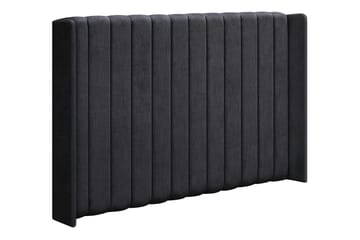 Joluma Komplett Sängpaket – Kontinentalsäng 180x200 cm i Tyg med Sänggavel + Bäddmadrass med Fasthetsgrad Fast/Medium - Svart - Möbler - Säng - Komplett sängpaket