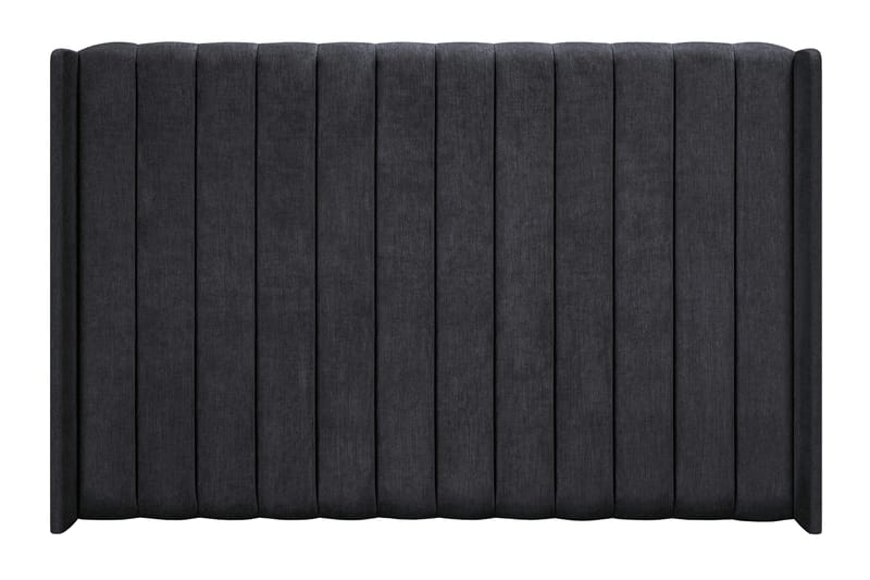 Joluma Komplett Sängpaket – Kontinentalsäng 180x200 cm i Tyg med Sänggavel + Bäddmadrass med Fasthetsgrad Fast/Medium - Svart - Möbler - Säng - Komplett sängpaket