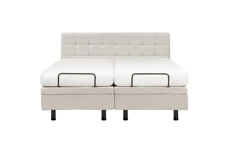Justerbar säng Duke - Beige, svart, 160x200 cm - Möbler - Säng - Sängram & sängstomme