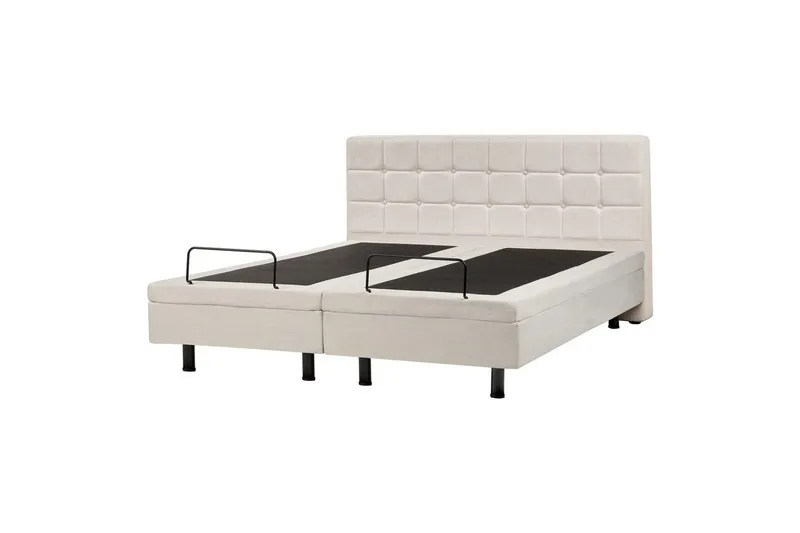 Justerbar säng Duke - Beige, svart, 160x200 cm - Möbler - Säng - Sängram & sängstomme