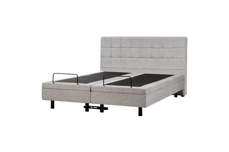 Justerbar säng Duke - Grå, svart, 160x200 cm - Möbler - Säng - Komplett sängpaket