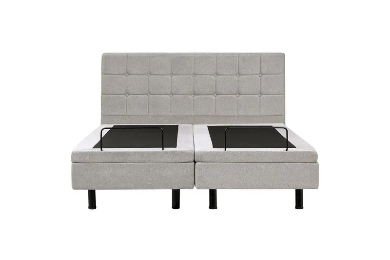 Justerbar säng Duke - Grå, svart, 160x200 cm - Möbler - Säng - Komplett sängpaket