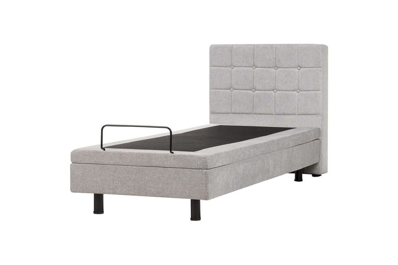 Justerbar säng Duke - Grå, svart, 90x200 cm - Möbler - Säng - Komplett sängpaket