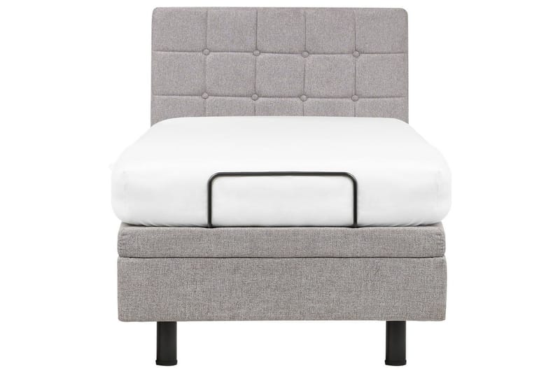 Justerbar säng Duke - Grå, svart, 90x200 cm - Möbler - Säng - Sängram & sängstomme