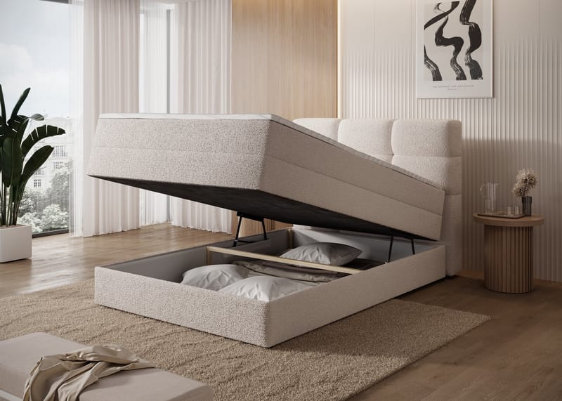 Kasped Sängpaket Kontinentalsäng med förvaring 120x200 cm - svart - Möbler - Säng - Enkelsäng