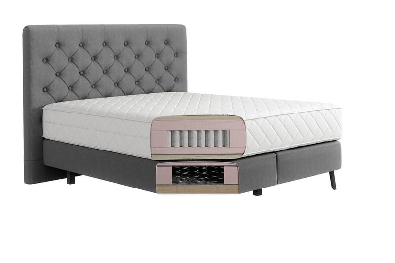 Katsumi Sängpaket Ramsäng 160x200 cm - Mörkrosa - Möbler - Säng - Komplett sängpaket