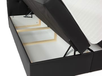 Kleiv Kontinentalsäng med förvaring 160x200 cm - grå - Möbler - Säng - Kontinentalsäng