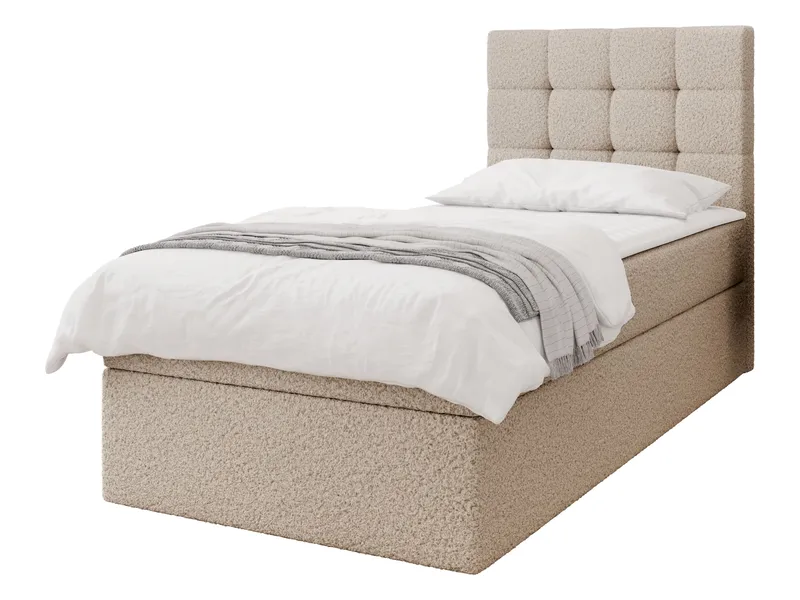 Kleiv Kontinentalsäng med förvaring 80x200 cm - beige - Möbler - Säng - Enkelsäng