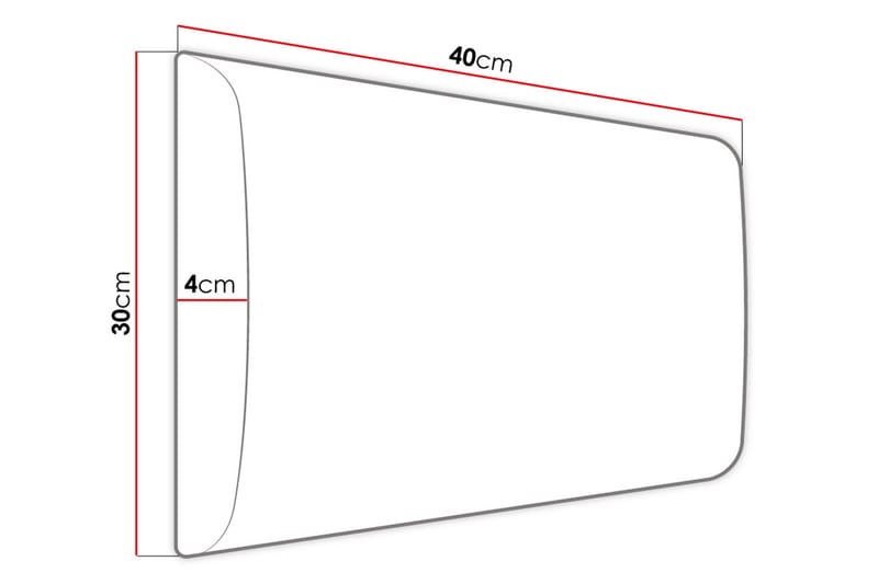 Adeliza Kontinentalsäng 160x200 cm+Panel 40 cm  Vit - Vit - Komplett sängpaket