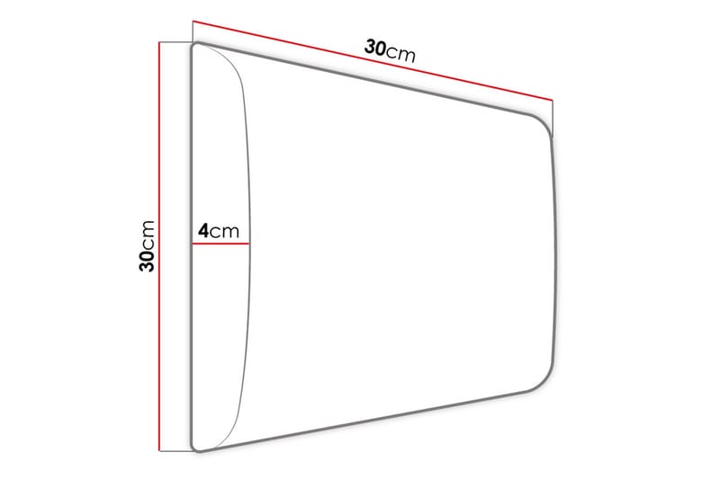 Adeliza Kontinentalsäng 180x200 cm+Panel 30 cm  Vit - Vit - Komplett sängpaket