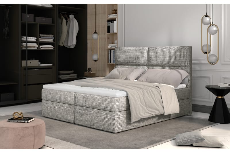 Amberan Sängpaket 140x200 cm - Grå - Möbler - Säng - Komplett sängpaket