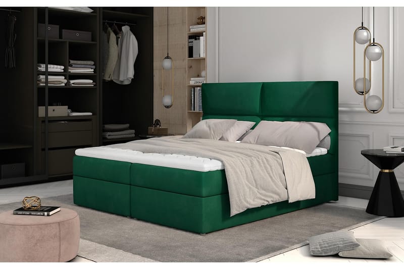 Amberan Sängpaket 160x200 cm - Grön - Komplett sängpaket